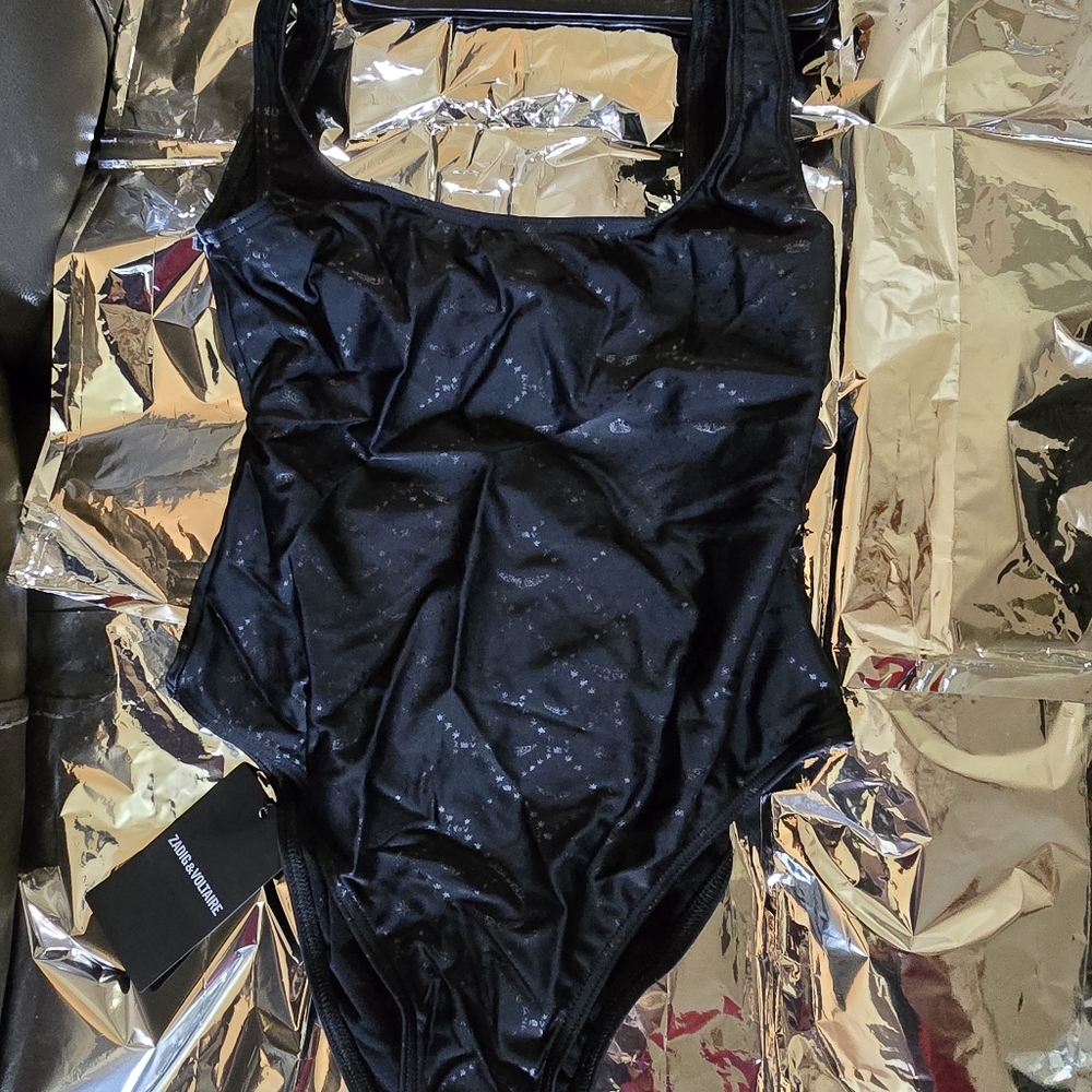 Zadig & Voltaire Black Sparkle Swimsuit